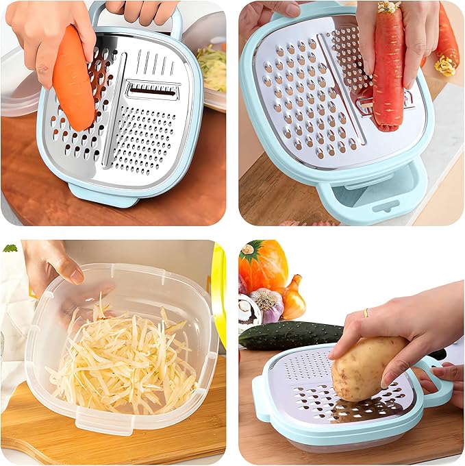 4 in 1 Vegetable Slicer with Storage Box